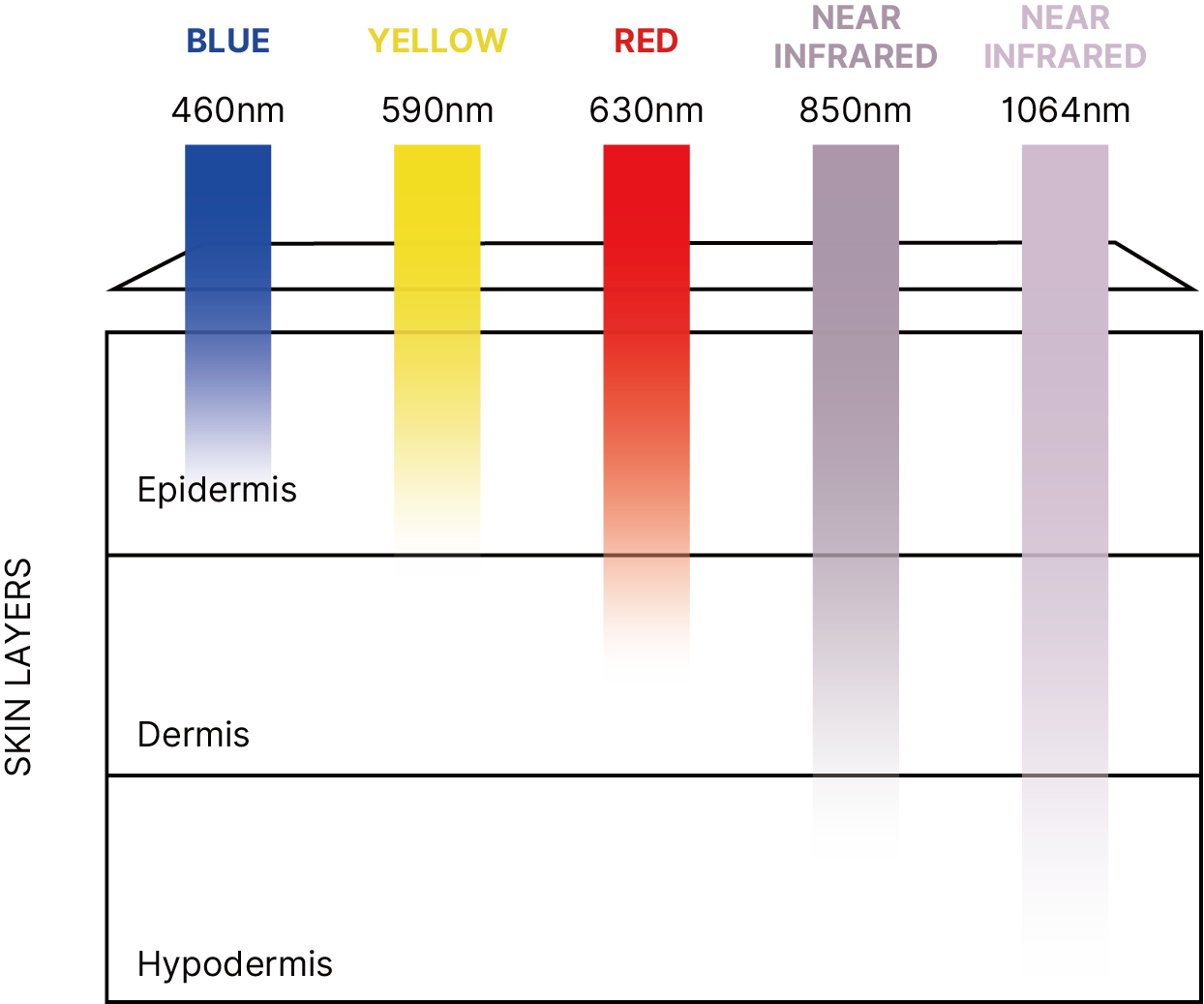 Lulu Pro LED Mask Wavelengths